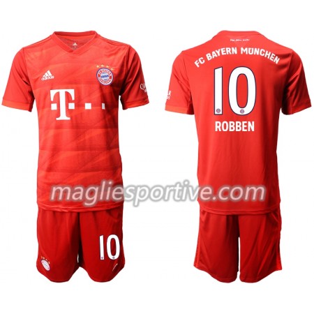 Completo Calcio Bayern Monaco ROBBEN 10 Bambino Divisa Prima 2019/2020